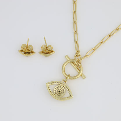 Greek Eye Paperclip Set