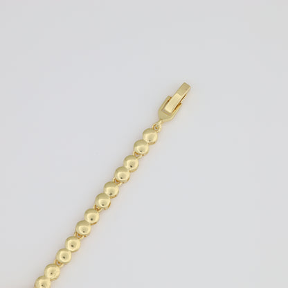 Interlaced Circles Bracelet With Round Link