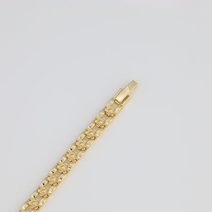 Saint Guadalupe Bracelet With Flower Link
