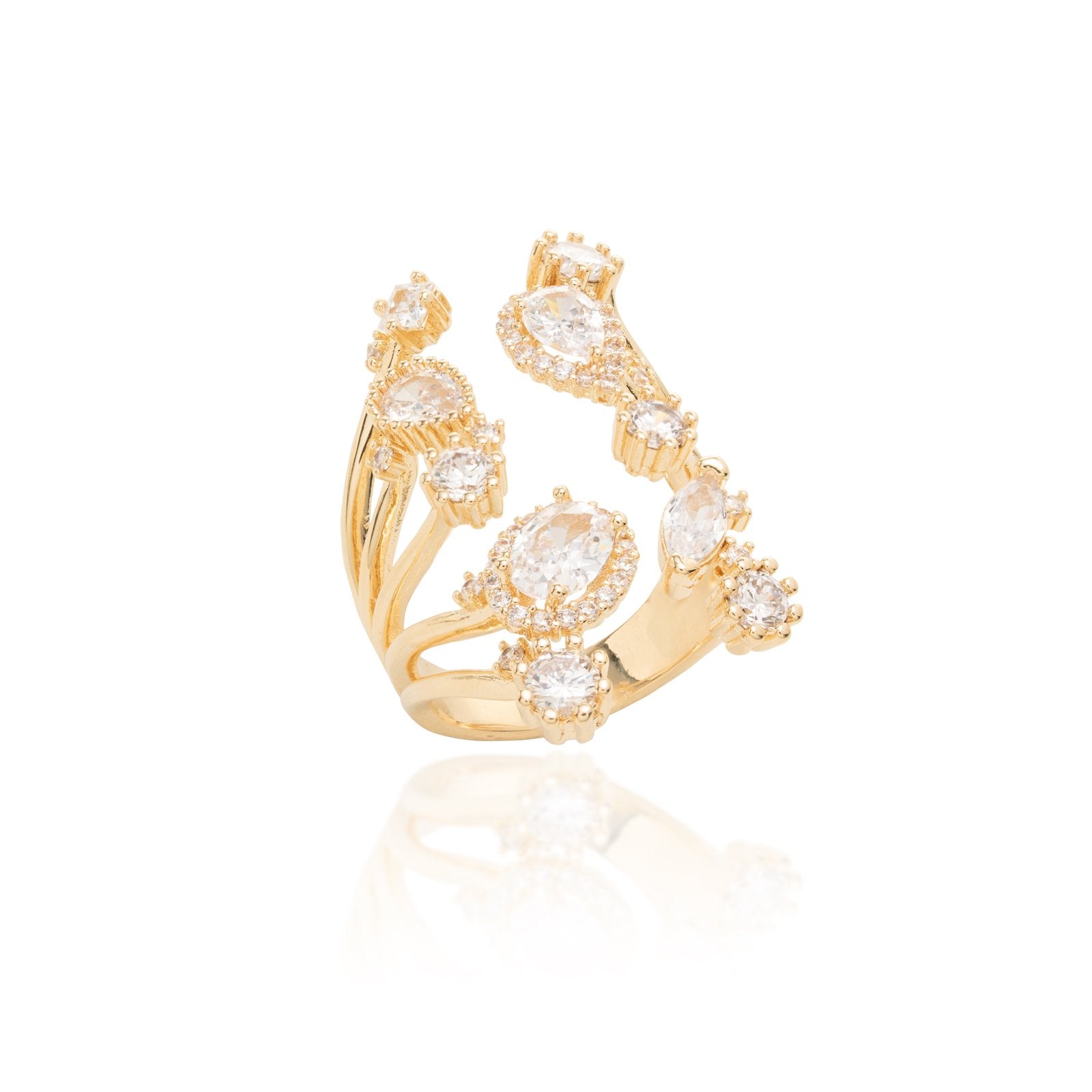 White Zirconia Luxury Ring