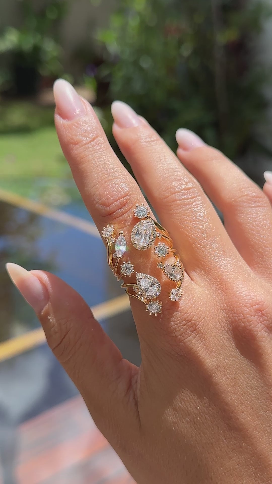 White Zirconia Luxury Ring
